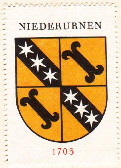 Wappen von/Blason de Niederurnen
