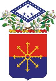 Arms of 206th Field Artillery Regiment, Arkansas Army National Guard