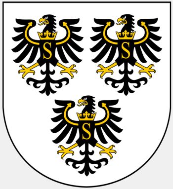 Arms (crest) of Gołdap (county)