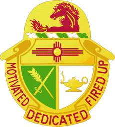 Arms of Moriarty High School Junior Reserve Officer Training Corps, US Army