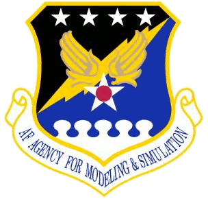 Coat of arms (crest) of the Air Force Agency for Modeling and Simulation, US Air Force