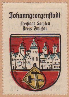 Wappen von Johanngeorgenstadt/Coat of arms (crest) of Johanngeorgenstadt