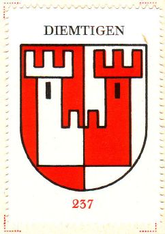Wappen von/Blason de Diemtigen
