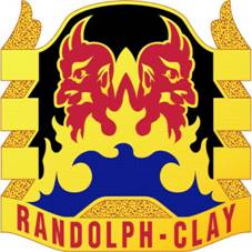 Arms of Randolph Clay Comprehensive High School Junior Reserve Officer Training Corps, US Army