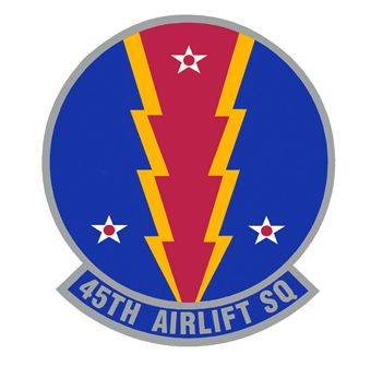 Coat of arms (crest) of the 45th Airlift Squadron, US Air Force