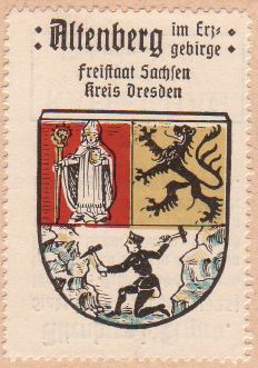 Wappen von Altenberg (Erzgebirge)/Coat of arms (crest) of Altenberg (Erzgebirge)