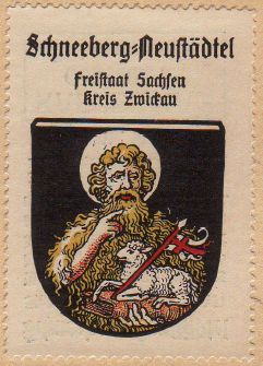 Wappen von Schneeberg (Erzgebirgskreis)/Coat of arms (crest) of Schneeberg (Erzgebirgskreis)