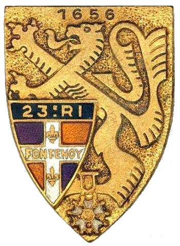 Coat of arms (crest) of 23rd Infantry Regiment, French Army