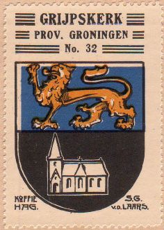 Wapen van Grijpskerk/Coat of arms (crest) of Grijpskerk