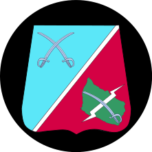 Emblem (crest) of the Headquarters, III Reconnaissance Battalion, The Guards Hussar Regiment, Danish Army