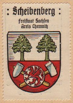Wappen von Scheibenberg/Coat of arms (crest) of Scheibenberg