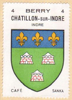 Blason de Châtillon-sur-Indre/Coat of arms (crest) of {{PAGENAME