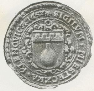 Seal (pečeť) of Klenovice na Hané