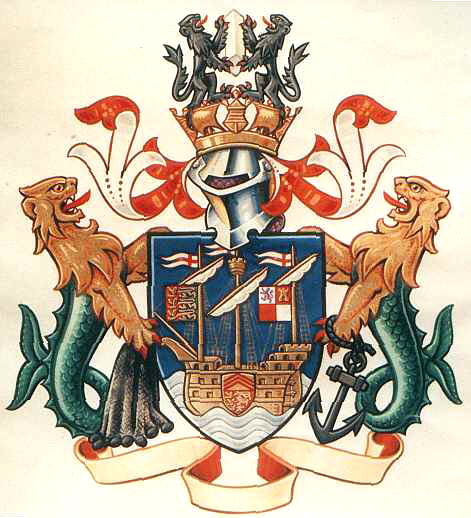 Arms (crest) of Weymouth and Portland
