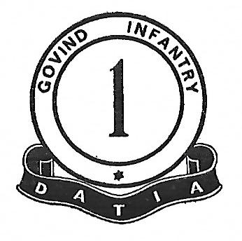 Coat of arms (crest) of the Datia 1st Govind Infantry, Datia