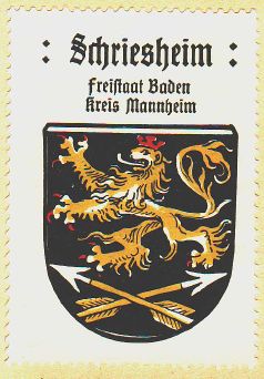 Wappen von Schriesheim/Coat of arms (crest) of Schriesheim