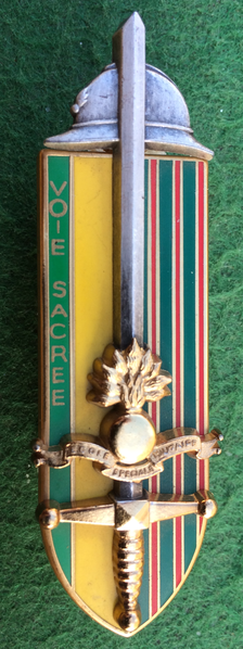 Coat of arms (crest) of the Promotion 1998 Voie Sacrée of the 4th Battalion of the Special Military School Saint-Cyr Coëtquidan, French Army