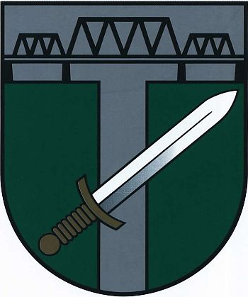 Coat of arms (crest) of Skrunda (town)