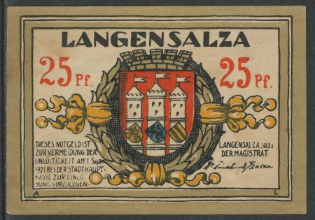 Wappen von Bad Langensalza/Coat of arms (crest) of Bad Langensalza
