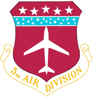 Coat of arms (crest) of the 5th Air Division, US Air Force