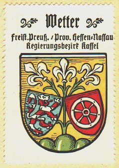 Wappen von Wetter (Hessen)/Coat of arms (crest) of Wetter (Hessen)