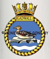 Coat of arms (crest) of the HMS Gadwall, Royal Navy