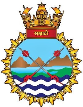 Coat of arms (crest) of the INS Sahyadri, Indian Navy