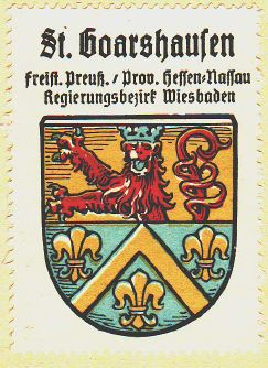 Wappen von Sankt Goarshausen/Coat of arms (crest) of Sankt Goarshausen