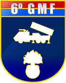Coat of arms (crest) of the 6th Multiple Rocket Launchers Group, Brazilian Army