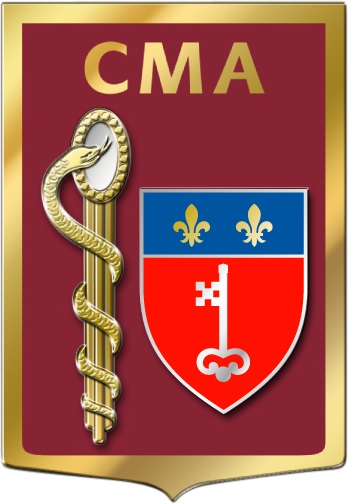 Coat of arms (crest) of the Armed Forces Military Centre Angers, France