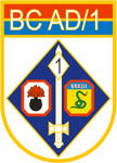 Coat of arms (crest) of the Headquarters Battery, Divisional Artillery 1, Brazilian Army