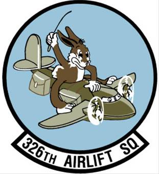 Coat of arms (crest) of the 326th Airlift Squadron, US Air Force