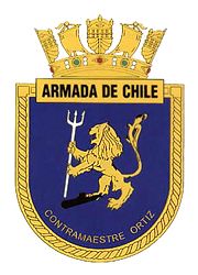 Coat of arms (crest) of the Coastal Patrol Vessel Contramaestre Ortiz (PSG-72), Chilean Navy