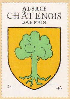 Blason de Châtenois (Bas-Rhin)