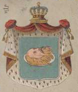 Arms (crest) of TepliceThe arms from 1903 postcard with mantling and crown