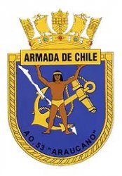 Coat of arms (crest) of the Replenishment Ship Araucano (AO-53), Chilean Navy