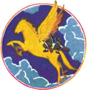 Coat of arms (crest) of the 76th Troop Carrier Squadron, USAAF