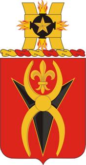 Coat of arms (crest) of 589th Support Battalion, US Army