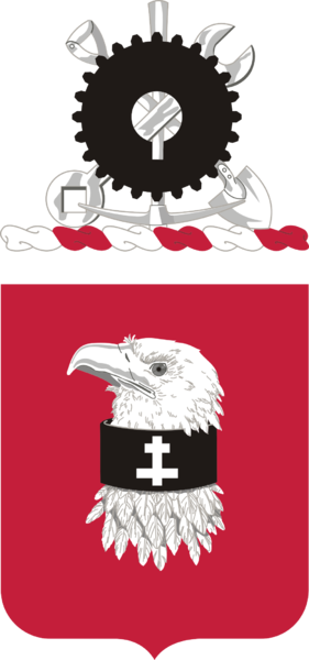 Coat of arms (crest) of the 24th Engineer Battalion, US Army