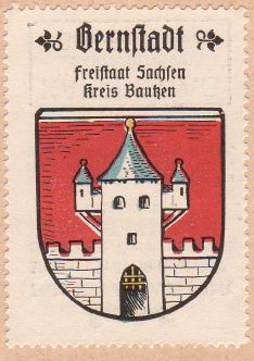 Wappen von Bernstadt auf dem Eigen/Coat of arms (crest) of Bernstadt auf dem Eigen