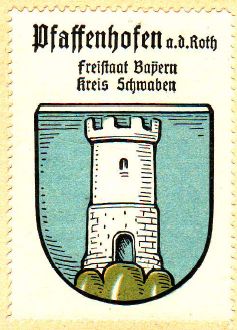 Wappen von Pfaffenhofen an der Roth/Coat of arms (crest) of Pfaffenhofen an der Roth