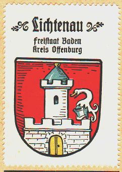 Wappen von Lichtenau (Baden)/Coat of arms (crest) of Lichtenau (Baden)