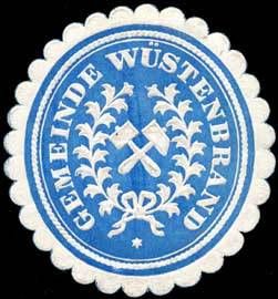 Wappen von Wüstenbrand/Arms (crest) of Wüstenbrand
