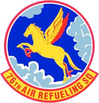 Coat of arms (crest) of the 76th Air Refueling Squadron, US Air Force