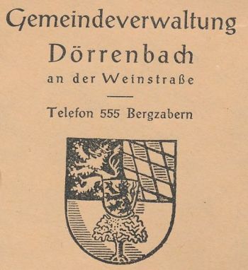 Wappen von Dörrenbach/Coat of arms (crest) of Dörrenbach