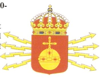 Coat of arms (crest) of the 1st Signals Regiment Uppland Regiment, Swedish Army