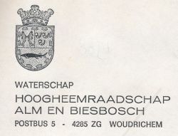 Wapen van Alm en Biesbosch/Arms (crest) of Alm en Biesbosch