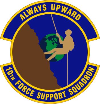Coat of arms (crest) of the 10th Force Support Squadron, US Air Force