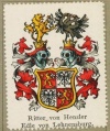 Wappen Ritter von Henzler nr. 407 Ritter von Henzler