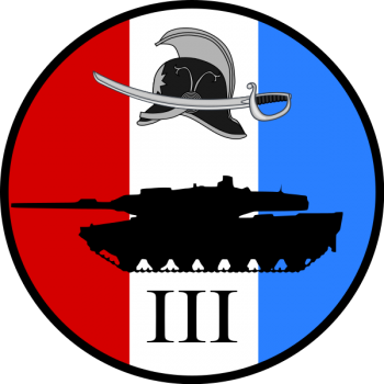 Emblem (crest) of the III Battalion, Jutland Dragoon Regiment, Danish Army